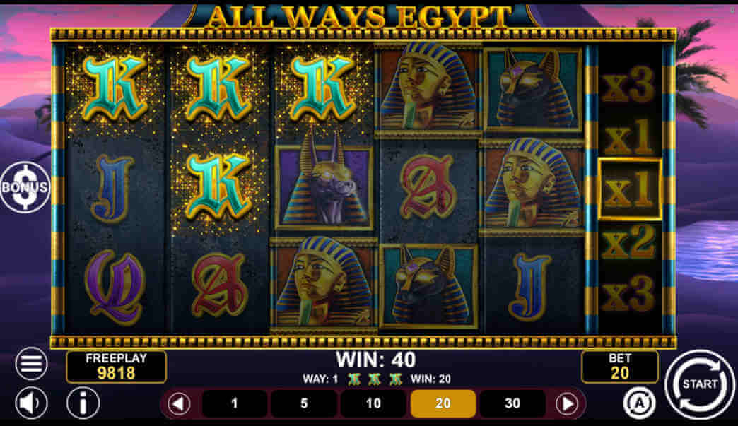 All Ways Egypt slot che pagano soldi veri