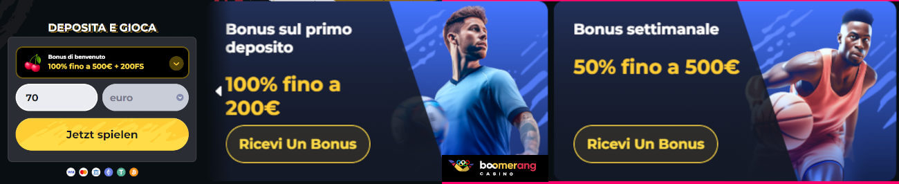 Boomerang migliore sito scommesse calcio