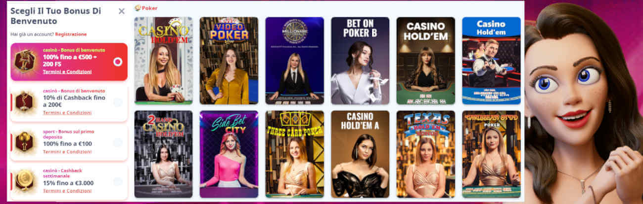 Casino Infininty - miglior poker online