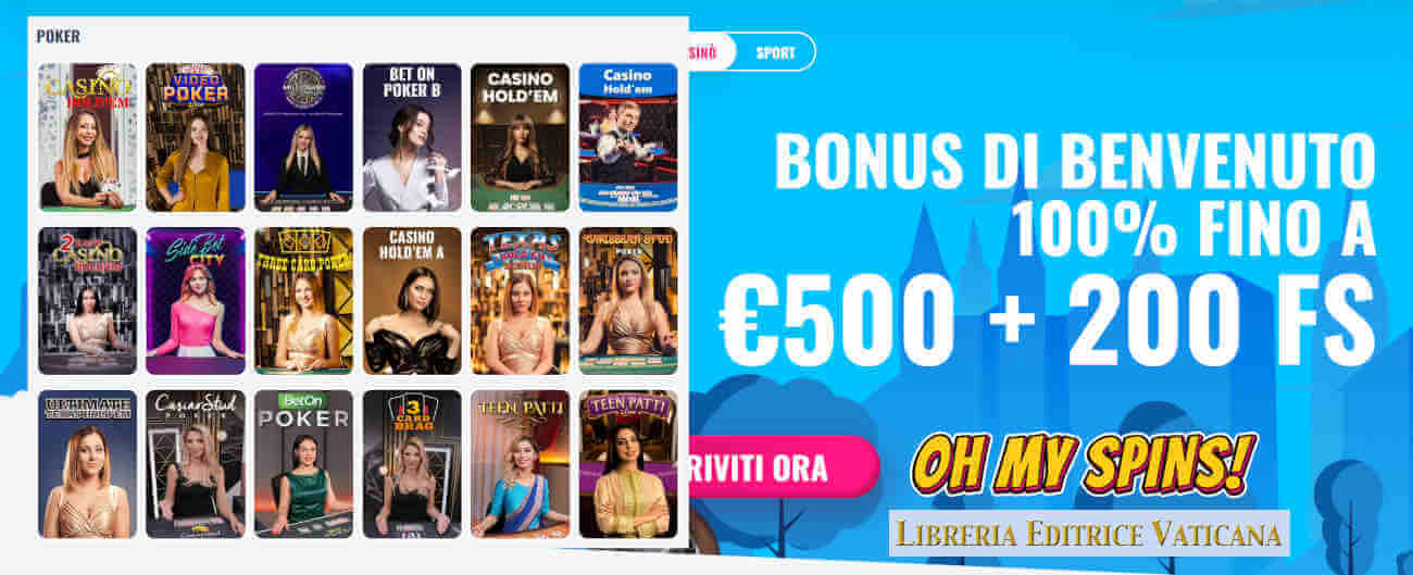 OhMySpins miglior sito poker