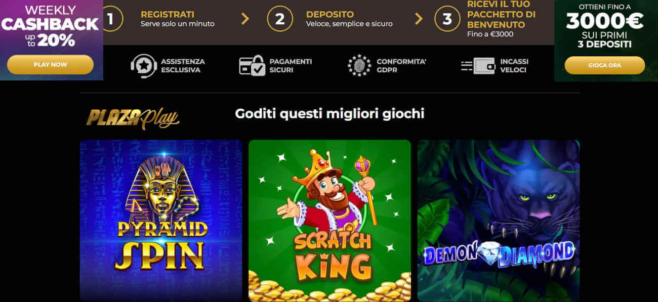 Plazaplay casino online non AAMS