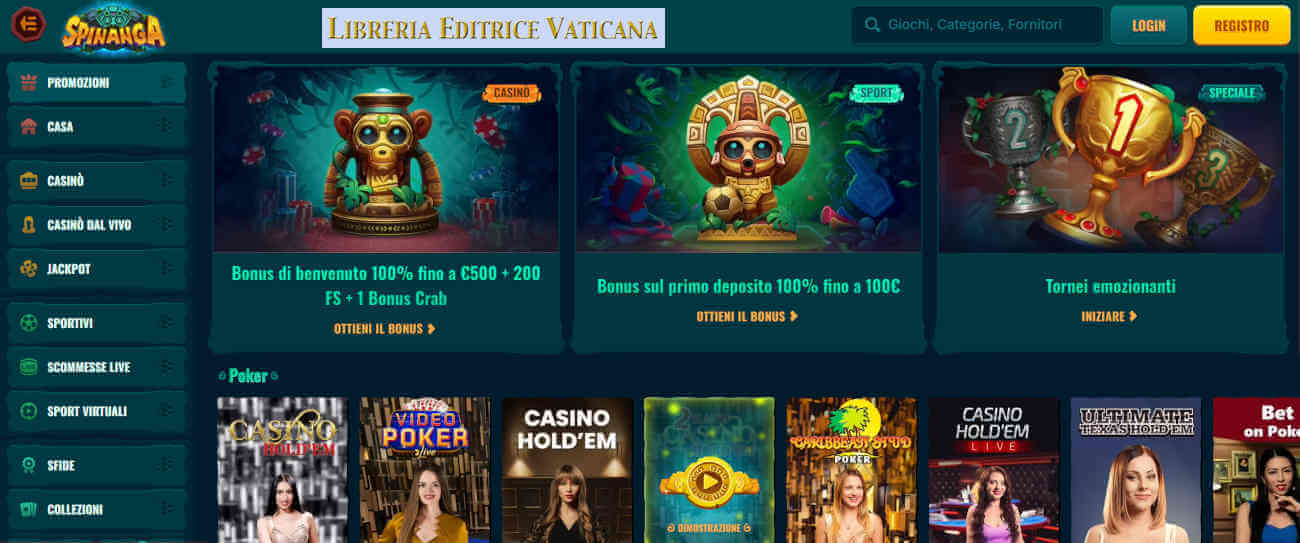 Spinanga sito di poker online