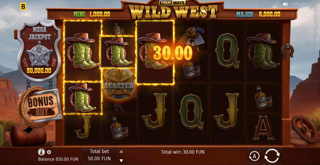 Wild West Trueways slot machine soldi veri